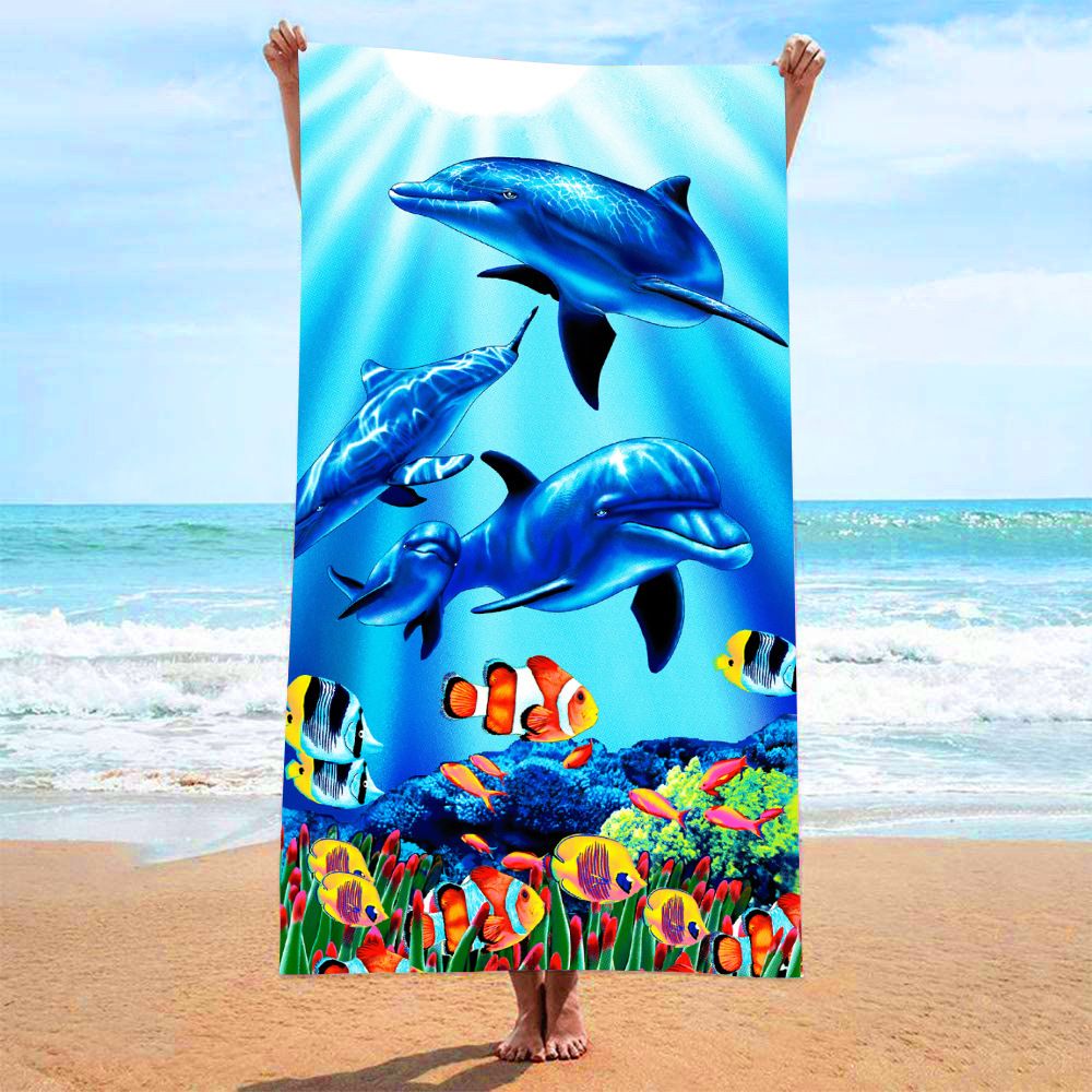 Microfiber Sand Free Beach Towel Thin Quick Dry Super Absorbent Lightweight Towels For Travel Sports Pool Swimming Bath Camping Yoga_maomaolike.com