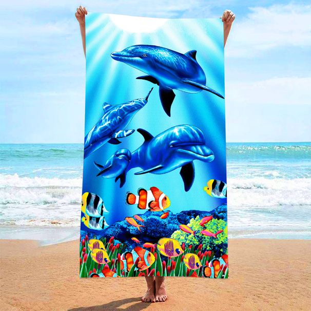 Microfiber Sand Free Beach Towel Thin Quick Dry Super Absorbent Lightweight Towels For Travel Sports Pool Swimming Bath Camping Yoga_maomaolike.com