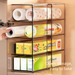 Kitchen Cling Film Organizer Cabinet Layered Fresh-Keeping Bag Set Storage Box Spice Drawer Divider Shelf_maomaolike.com