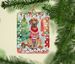 Redbone Coonhound Christmas Porcelain Ornament Christmas Tree Hanging Decorations For Home Christmas Holiday, Rectangle, Gift, Multicolor_maomaolike.com