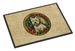 Westie Christmas Flowers Doormat Front Door Mat Indoor Outdoor Rugs For Entryway, Non Slip Washable Low Pile, 24H X 36W_maomaolike.com