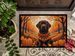 Chocolate Labrador Retriever Fall Doormat Front Door Mat Indoor Outdoor Rugs For Entryway, Non Slip Washable Low Pile, 24H X 36W_maomaolike.com