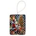 Cavalier Spaniel And Santa Claus Porcelain Ornament Christmas Tree Hanging Decorations For Home Christmas Holiday, Rectangle, Gift, Multicolor_maomaolike.com