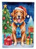 Nova Scotia Duck Tolling Retriever Christmas Reindeer House Flag Large Porch Sleeve Pole Decorative Outside Yard Banner Artwork Wall Hanging, Polyester, House Size, Multicolor_maomaolike.com