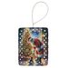 Australian Terrier And Santa Claus Porcelain Ornament Christmas Tree Hanging Decorations For Home Christmas Holiday, Rectangle, Gift, Multicolor_maomaolike.com