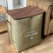 Household Fabric Zipper Quilt Bag Wardrobe Clothes Box Moving Dormitory Solid Color Handheld Storage Basket_maomaolike.com