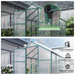 Newly Marketed Gain Height Windproofaluminum Greenhouse 6x10 FT Polycarbonate Greenhouse Raised Base And Anchor Aluminum Heavy Duty Walk-in Greenhouses For Outdoor Backyard In All Season_maomaolike.com