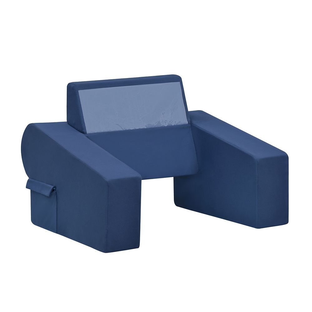 Reading Pillow For Gaming Lap Desk With Side Pocket,Navy Blue_maomaolike.com