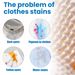 Jakehoe Clothes Cleaner, Clothing Cleaning Decontamination Remove Stubborn Stains Oil Stains Yellow Cleaning Dry Cleaning Agent_maomaolike.com