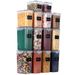 14-piece sealed jar set kitchen crisper food grade PP storage box grains transparent plastic storage jar_maomaolike.com