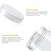 10pcs 1-5oz Cream Sample Can Tin Containers Dry Food Storage Refillable Makeup Wide Mouth Plastic Jars Clear Lid PET Empty Slime_maomaolike.com