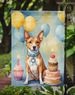 Basenji Happy Birthday Garden Flag Mailbox Flag Decorative Yard Flag Banner Outside Patio Artwork Yard Flower Beds, Garden Size, Multicolor_maomaolike.com