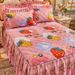 European Princess Lace Quilted Crystal Single Piece Thickened Warm Milk Velvet Bed Cover Bedspread Skirt Style 1.8m_maomaolike.com