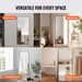 VEVOR Full Length Mirror, 71'' X 31'', Extra Large Standing Hanging Or Leaning Rectangle Floor Tempered Mirror With Stand Aluminum Alloy Frame, Full Body Dressing Mirror For Living Room Bedroom, Black_maomaolike.com