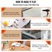 VEVOR 84 X 42 Inch Clear Table Cover Protector, 1.5mm Thick Clear Desk Protector Table Pads, Plastic Tablecloth Table Protector For Dining Room Table_maomaolike.com