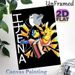 Anime Abstract Character Painting Poster, Vibrant Stylized Split Cartoon Figure Poster, Eye-catching Artistic Decor Ideal For Bedroom, Living Room And_maomaolike.com