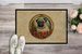 Pug Christmas Flowers Doormat Front Door Mat Indoor Outdoor Rugs For Entryway, Non Slip Washable Low Pile, 24H X 36W_maomaolike.com