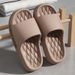 Smile Pop House Shower Bathroom Shoes EVA Beach Slides Fashion Soft Cloud Slippers Summer Men Antiskid Sandals_maomaolike.com
