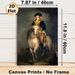 Vintage Military Officer On Horseback Classic Portrait Painting Poster, Realistic Dim-toned Historical Figure Poster, Elegant Classic Art Piece Ideal_maomaolike.com