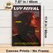 Hip-hop Artist Luv Resval Painting Poster, Moody Red-hued Portrait Poster, Stylish Music-themed Wall Decor Suitable For Bedroom, Music Studio, Living_maomaolike.com