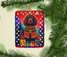 Irish Water Spaniel Holiday Christmas Porcelain Ornament Christmas Tree Hanging Decorations For Home Christmas Holiday, Rectangle, Gift, Multicolor_maomaolike.com
