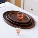 Walnut Color Round Commercial Household Hotel Tea Cake Snacks Dessert Dried Fruit Bamboo Wooden Tray_maomaolike.com