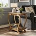 2-Tier End Table, Narrow Accent Side Table With With Storage Shelves_maomaolike.com