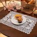 Knitted Lace Square Sunflower Floral Placemat Hotel Napkin High-End Home Coffee Table Cloth Wholesale_maomaolike.com