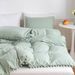 Bedding Sets Three Piece Set Solid Color Washed Cotton Ball Quilt Cover Set_maomaolike.com