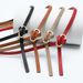 HOT Women New PU Leather 8-shaped Metal Buckle Belt Girls Dress Jean Pants Waistband For Lady Brand Belts_maomaolike.com