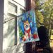Akita Christmas Reindeer House Flag Large Porch Sleeve Pole Decorative Outside Yard Banner Artwork Wall Hanging, Polyester, House Size, Multicolor_maomaolike.com