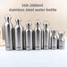 Stainless Water 350-2000ml Big Mouth Single Wall Drinking Sports Bottle Flasks With All Steel Lid_maomaolike.com