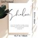 Shalom Bible Verse Painting Poster, Minimalist Black & White Elegant Script Poster, Inspirational Faith-themed Decor For Living Room, Bedroom Or_maomaolike.com