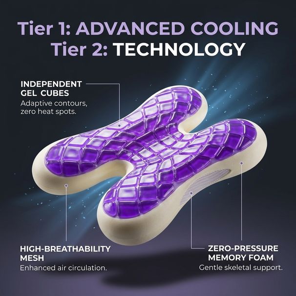 Gel Pillow, Breathable Cool Bed Pillow Private-brand Best-selling Thermostatic Neck Pillo, Summer Artifact, Cooling G_maomaolike.com