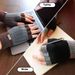 Camel Wool Half Finger Gloves For Men's Winter Knitted Warm And Exposed Finger Writing Office Gloves_maomaolike.com