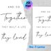 Love & Togetherness Quote Painting Poster, Minimalist Black & White Typographic Poster, Warm Heartfelt Message Ideal For Bedroom, Living Room Decor_maomaolike.com