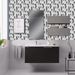 20*20cm*30 Pieces Set Feather Pattern Peel And Stick Tile Stickers – Waterproof Self-Adhesive Wall Decals For Bathroom & Kitchen Backsplash_maomaolike.com