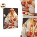 Sai Baba Devotional Painting Poster, Warm-toned Sacred Portrait Poster, Calming Spiritual Decor For Home Prayer Rooms And Meditation Spaces_maomaolike.com