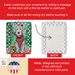 Bedlington Terrier Christmas Porcelain Ornament Christmas Tree Hanging Decorations For Home Christmas Holiday, Rectangle, Gift, Multicolor_maomaolike.com