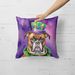 Boxer King Of Mardi Gras Throw Pillow Machine Washable, Indoor Outdoor Decorative Pillow For Couch, Bed Or Patio, 18Hx18W_maomaolike.com