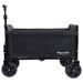All-in-One Convertible Folding Camping Wagon Cart: Bench Seat, Storage Compartment & Included Dog Tether, Black/Gray_maomaolike.com