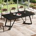 Dining Table, Modern Rectangular Kitchen Table For 6-8_maomaolike.com
