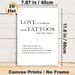 Love Themed Temporary Tattoo Guide Painting Poster, Minimalist Black & White Typographic Poster, Clear Step-by-Step Application Instructions, Ideal_maomaolike.com