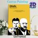 Othello Themed Painting Poster, Minimalist Black & White Illustration Poster, Featuring Classic Shakespearean Quote, Ideal For Study, Living Room And_maomaolike.com