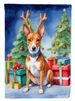 Basenji Christmas Reindeer Garden Flag Mailbox Flag Decorative Yard Flag Banner Outside Patio Artwork Yard Flower Beds, Garden Size, Multicolor_maomaolike.com