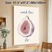 Fig Themed Painting Poster, Soft Watercolor Half-cut Fig Poster, Gentle Natural Fruit Artwork Ideal For Kitchen And Dining Room Wall Decor_maomaolike.com
