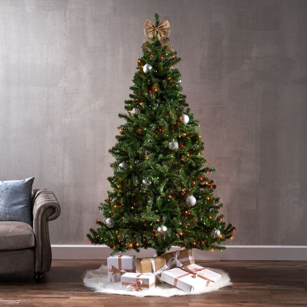 7'Noble Hinged Tree With 500 MultiLights-UL,Dia:48_maomaolike.com
