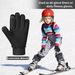 Children's cycling gloves Warm, non-slip and waterproof touch screen outdoor sports skiing full finger gloves_maomaolike.com