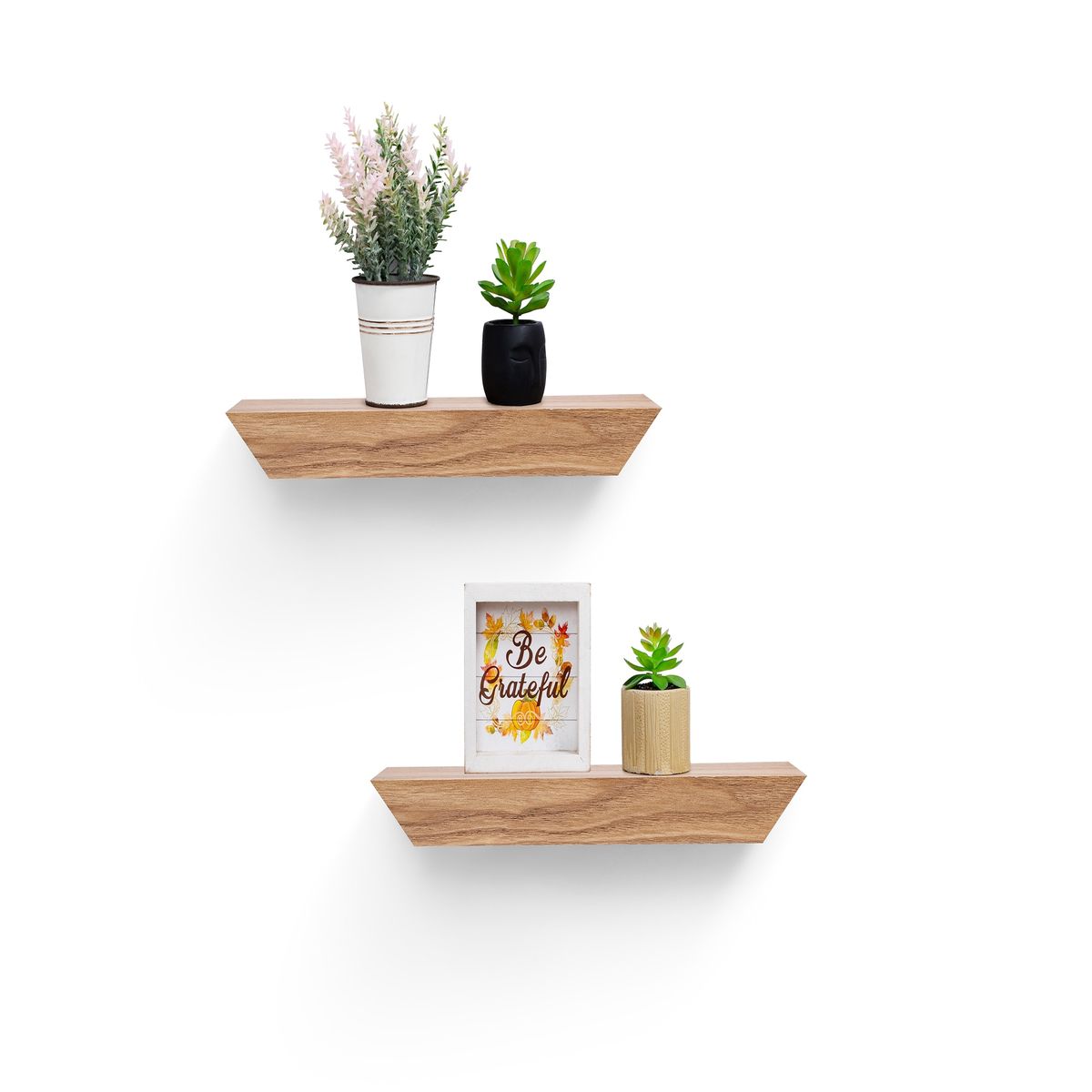 Floating Shelves 11.81" Wall Mounted Wood Shelves For Bathroom, Bedroom, Living Room, Kitchen, Hanging Shelf For Books/Storage/Decor With Invisible Brackets, Maple_maomaolike.com