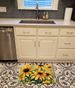 Maryland Black-Eyed Susans In Watercolor Memory Foam Kitchen Mat Machine Washable Anti-Fatigue Mat Cushion Comfort Bath Mat Or Kitchen Rug_maomaolike.com